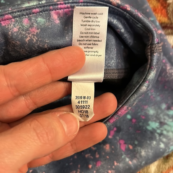 Lilac Purple Girls Capri Leggings Mesium 8-10 - Picture 6 of 6